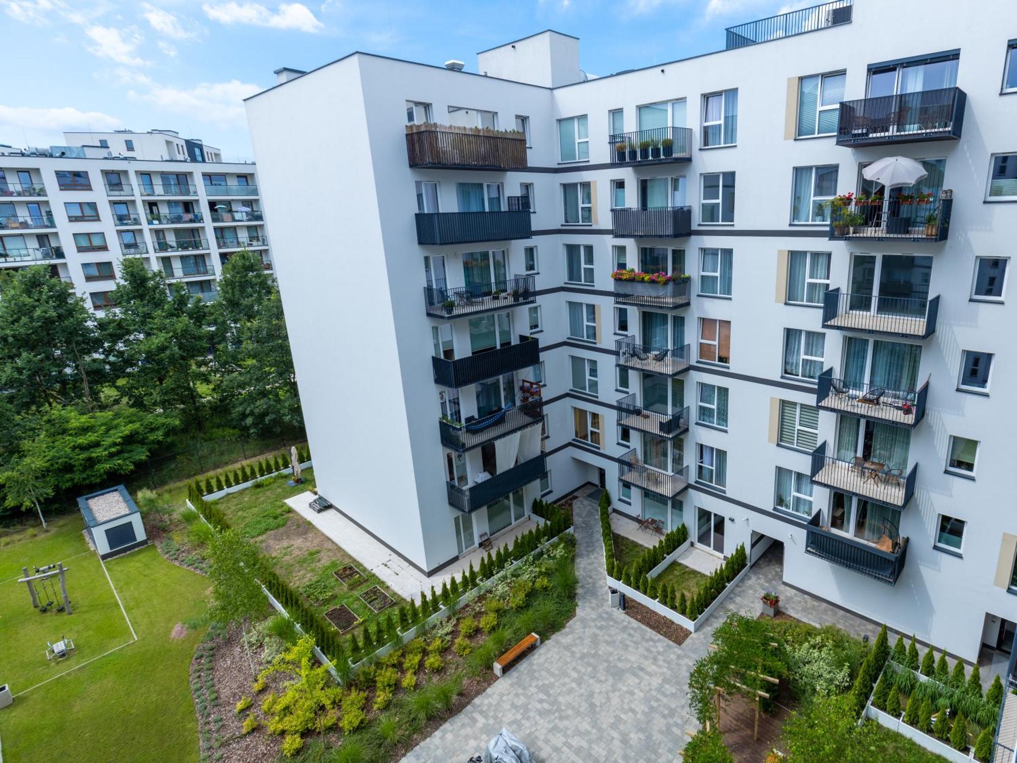 Vip Apart Bielany Przy Metrze Warschau Exterior foto